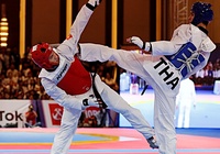 Võ sỹ taekwondo Việt Nam cao 1,85m vẫn bất lực trước "cây sào ngoại quốc" của Thái Lan ở ASIAD 19