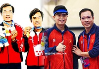 Bức ảnh độc đáo về 3 thế hệ bắn súng giành đủ bộ huy chương SEA Games, Olympic và ASIAD cho Thể thao Việt Nam