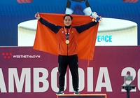 Ứng viên Cúp Chiến thắng 2023: Lực sĩ Nguyễn Quốc Toàn với cú đẩy gây sửng sốt SEA Games 32