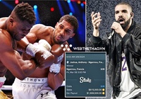 Anthony Joshua đấm knock-out Francis Ngannou khiến rapper Drake mất cả triệu đô la