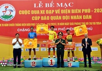 Phạm Lê Xuân Lộc lập kỷ lục ở chặng hạ màn cuộc đua về Điện Biên Phủ 2024