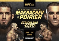 Trực tiếp UFC 302: Islam Makhachev vs Dustin Poirier