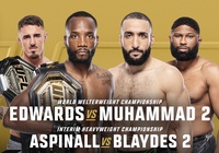 Lịch thi đấu UFC 304: Edwards vs Muhammad 2, Aspinall vs Blaydes 2