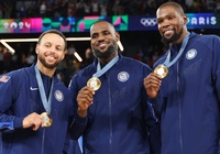 Vượt LeBron James và Stephen Curry, Kevin Durant có thành tựu độc nhất cùng tuyển Mỹ sau Olympic 2024