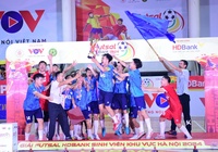 Nhà vô địch Futsal sinh viên khu vực Hà Nội 2024 gọi tên ĐH Kinh tế Kỹ thuật Công nghiệp