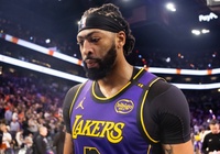 Trở lại mặt đất với chuỗi trận thua, Los Angeles Lakers thêm lo lắng với Anthony Davis