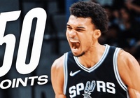 "Người ngoài hành tinh" Victor Wembanyama bùng nổ với 50 điểm, làm nên lịch sử San Antonio Spurs