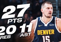 Nikola Jokic vượt qua huyền thoại Magic Johnson, thăng hạng trong danh sách đặc biệt của NBA