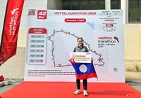 "Bông hoa Lào" Lodkeo Inthakoumman trước kỳ tích khó tin ở đường chạy Viettel Marathon 2024 chặng Angkor Wat