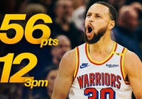 Stephen Curry ghi 56 PTS, ném 12 quả 3 điểm: Warriors tiếp tục bay cao cùng Jimmy Butler