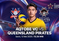 Link trực tiếp giải bóng chuyền AVC Champions League: Aqtobe VC vs Queensland Pirates