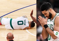 Jayson Tatum đổ gục dù không va chạm với ai, đương kim vô địch NBA Boston Celtics gặp khó tại Playoffs