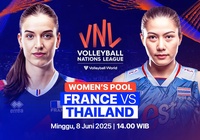 Link trực tiếp giải bóng chuyền VNL 2025 hôm nay: Thái Lan vs Pháp
