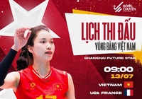 Lịch thi đấu bóng chuyền hôm nay ngày 13/7