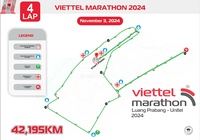 Đường chạy chính thức của Viettel Marathon Luang Prabang Unitel 2024