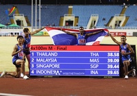 Đội chạy ngắn tiếp sức Thái Lan tự phá kỷ lục SEA Games 31, tiến sát chuẩn dự giải thế giới