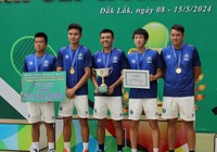 Nam Hải Đăng Tây Ninh và nữ Quân đội 1 vô địch giải tennis Đồng Đội Quốc Gia 2024