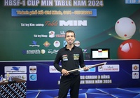 Trần Quyết Chiến dẫn đầu Best Game, vào top 8 Giải Billiards Carom 3 băng HBSF Tour 1 năm 2024 Cúp Table MIN