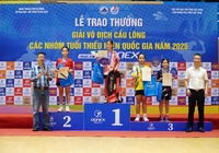 Kết thúc Giải vô địch cầu lông các nhóm tuổi thiếu niên quốc gia 2025 – Tranh giải DONEX: Nhiều tài năng trẻ bứt phá