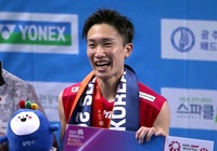 Cầu lông Kumamoto Masters Japan: Cựu số 1 thế giới Kento Momota đúng là chưa từng buông bỏ