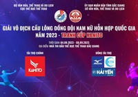Lịch thi đấu Giải vô địch cầu lông đồng đội nam nữ hỗn hợp quốc gia 2023 hôm nay 08/09 mới nhất