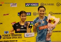 Tay vợt nữ số 1 Nguyễn Thùy Linh vô địch Giải cầu lông Vietnam Open 2023 đầy cảm xúc