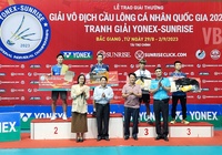 Kết quả VĐQG cầu lông cá nhân 2023 ngày 02/09 mới nhất: Tiến Minh, Thùy Linh vô địch thuyết phục