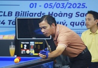 Khởi tranh vòng tuyển chọn 1 giải billiard carom 3 băng TP.HCM World Cup 2025