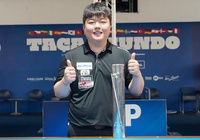 Vô địch billiard 3C Porto World Cup 2025, Myung Woo Cho tỏa sáng trong cái nóng tồi tệ