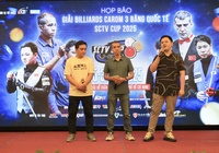 Trần Quyết Chiến, Trần Thanh Lực, Vinh Bao dự giải Billiard Carom 3 băng Quốc tế SCTV Cup 2025 có tiền thưởng kỷ lục