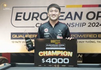 Nicholas Tan vô địch, 4 cơ thủ Việt vượt qua vòng loại giải billiards KKKing European Open 2024