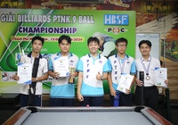 Giải billiards PTNK 9 BALL POOL CHAMPIONSHIP 2024: Nguyễn Phúc Bách vô địch thuyết phục