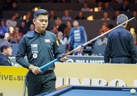 Nguyễn Trần Thanh Tự thua "người ngoài hành tinh" Frédéric Caudron ở giải billiard carom 3 băng World Cup tại Veghel