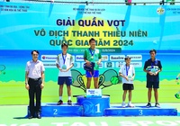 TPHCM dẫn đầu toàn đoàn tại Giải Quần vợt Vô địch Thanh thiếu niên quốc gia 2024