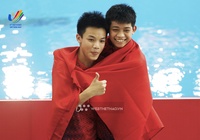 Hai cậu bé Việt 15 tuổi lần đầu giành HCĐ nhảy cầu SEA Games 31