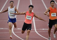 Người chạy nhanh nhất châu Á phá kỷ lục 100m đại hội thể thao Trung Quốc