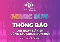 Giải chạy kết hợp âm nhạc Vung Tau Music Run 2021 lùi đến tháng 8