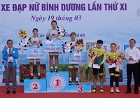 Chặng 1 giải xe đạp nữ Bình Dương Cúp Biwase 2021: Thu Mai giành áo vàng