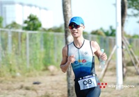 Tuyển thủ “Huyền thoại mùa thu” Cao Hà vô địch Hanoi Triathlon 2020