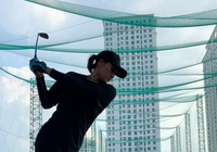 Nối gót Kim Huệ, người đẹp bóng chuyền Linh Chi bắt đầu đam mê chơi golf