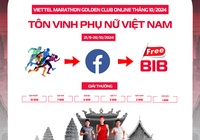 Nhận bib Viettel Marathon Hà Nội miễn phí khi dự cuộc thi Golden Club Online