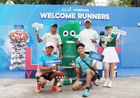 Không khí lễ hội trước giờ khai cuộc giải chạy đêm Ho Chi Minh City Night Run Eximbank 2024