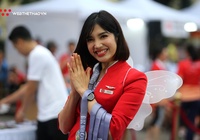 Ngắm dàn trai xinh gái đẹp của Air Asia tại Hanoi Kilo Run 2019