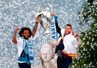 Marcelo và Sergio Ramos “va chạm” trên sân tập của Real Madrid
