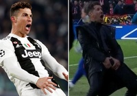 HLV Simeone đáp trả bất ngờ sau khi chứng kiến pha ăn mừng trêu ngươi của Ronaldo