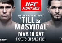 TRỰC TIẾP: UFC on ESPN+ 5: Darren Till vs Jorge Masvidal