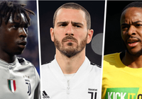 Bonucci nhận mưa gạch đá từ các ngôi sao quốc tế vì không bảo vệ Moise Kean