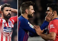 Hé lộ điều Pique đã rỉ tai Diego Costa sau khi phải nhận thẻ đỏ rời sân