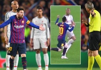 Một góc khác của Messi thể hiện khát khao vô địch cúp C1 của Barcelona