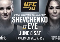 Nhận định trận đấu tranh đai Valentina Shevchenko vs Jessica Eye tại UFC 238 trên ESPN+, 9h00, 9/6